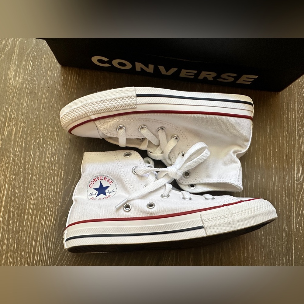 Converse Youth High-Tops in Black and White
